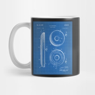 Disc Golf Patent - Golfer Frisbee Art - Blueprint Mug